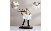 Ballet Statue with Base Elegant Ballet Sculpture Ballerina Figurine Decorative Ballerina Statue Well-Balanced for Ballerinas