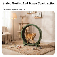 feline jogning Wheel Formaldehyde feline Exercise Wheel noiseless Operation Feline Treadmill for Indoors, Apartment Living, Home