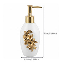 Ceramic Soap Dispenser Floral Liquid Soap Dispenser Pump Head Washroom Accessory