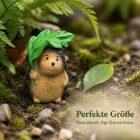 Resin Hedgehog Figurine for Miniature Landscape Decor