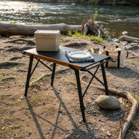 Camping Table Lightweight Aluminum Foldable Camp Table Easy to Pack for Campers, Picnickers, Picnic