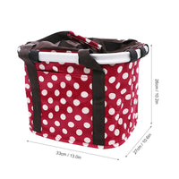 Lightweight Handlebar Bike Basket Rust-Resistant Front Cycle Basket Long-Lasting Front Bike Carrier Strong for Commuters, Commuting