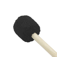 Bass Drum Mallet with Black Wool Felt Head and Wooden Handle