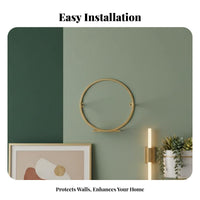 drilldamageno-cost Installation Semi-Circle Pot Rack Easy to Install Plant Holder Minimalist Design vertical surface Mounted Display Space-Saving for Renters, Apartment Dwellers, Home Decorators, Balcony, Living Room, Entrymethod, Hallmethod