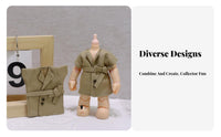 BJD Doll Coat Autumn Winter Wear 10cm Doll Jacket Retro Design 6 Inch Figure Jacket