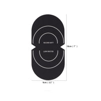 Oval Disc Protection Clip Black Vinyl Disc Clip Matte Audio Accessory Printed Graphics