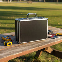 Aluminum Tool Box Sturdy Aluminum Aviation Case Lockable Tool Case Sturdy Design Safeguarding Equipment Briefcase Shock