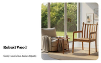 Hardwood Wood Spindle rear Dining Chair Nordic Design Armchair Japanese design Indoor Furniture With Armrests for Guesthouse managers, Interior Designers, Study, Living Room, Kitchen, Morning meal corner