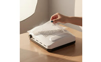 100 Pieces Cuttable Manicure Dust Collector Filter Lint-without Lint Non-Woven Dust Collector Filter High-Performance Filtration Disposable Nail Vacuum Sheet Hygienic for Manicurists, Beauty Parlor