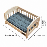 Dog Bed Pet Bed M Size Wooden 5D Double-sided Spine Protection Mattress All-season Compatible