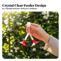 3 Packs Floral Avian Feeder Easy to Clean Avian Feeder Lightweight for Window