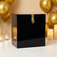 Acrylic Wedding Card Box, Decorative Container for Party Candy, Cajas de Acetato Transparente with