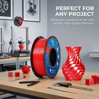 Silk PLA Filament 1.75mm 1kg Spool, High Gloss Finish for 3D Printing, Fused Deposition Modeling Compatible, Dimensional Accuracy +/- 0.02mm