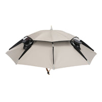 Handsunrestricted Umbrella Hat with Fan Cooling Solar Fan Hat Wide-Brim Breathable for Gardening