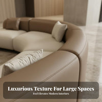Modern design U-Shaped sectional Couch Easy to Clean U-Shaped Chaise Sectional dense foam Foam Lounge Seating animalsuitable for Interior Designers, Business Owners, Reception Area, Guest Accommodation, Lounging, Home recreation