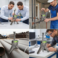 Pointed Legs Pipe Center Locator Metal Pipefitter Gauge Portable Bubble Level Tool Easy to Use