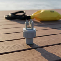 Leak-Proof 6-Tooth Valve Adapter Easy Installation Inflatable Boat Pump Nozzle Sturdy Construction Paddleboard Inflation Adapter for Paddleboarders, Kayakers, Anglers