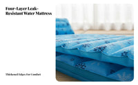 Heat Dissipating Water-Filled Cooling Mattress Waterproof Double Water Mattress Multi-Functional Summer Cooling Bed Pad Leak Proof for Hot Sleepers, Couples, Napping