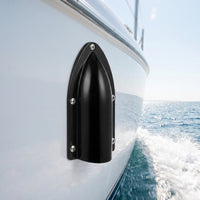 Marine Drainage Outlet Deflector Cover Anti-Backflow Boat Drain Cover with Screws Scupper Deflector Guard Splash-Resistant