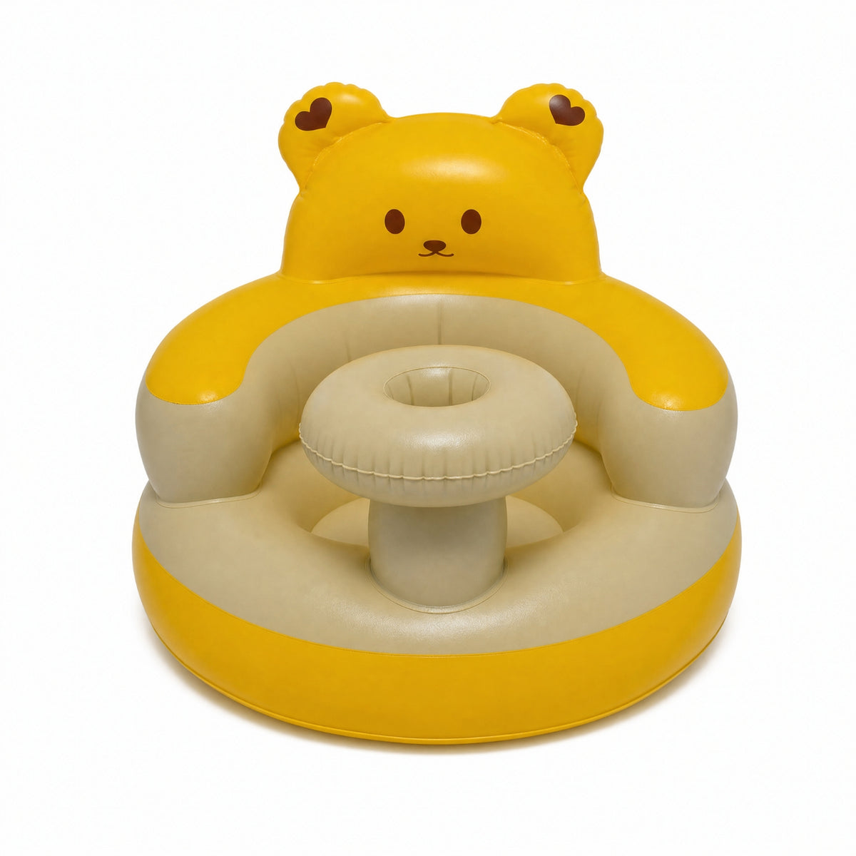 Compact Inflatable Baby Sitting Chair Lightweight Inflatable Baby Chair Portable Cushioned for Toddlers