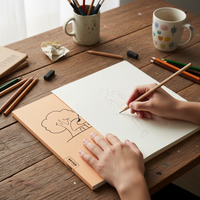A4 Sketchbook for Kids, Tearable Blank Drawing Pad for Kindergarten & Primary School Art, Ink-Proof