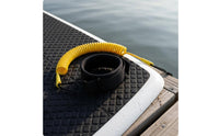 5 Mm Thick SUP Leash Lightweight Coiled SUP Leash Quick Recoil for Paddleboarding, Kayaking