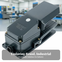 Hands-Unrestricted Operation Foot Switch Long-Lasting Construction Industrial Foot Pedal Heavy-Duty Treadle Switch for Machine Operators, Factory Workers, Machinists, Workshops, Manufacturing Plant, Factories, Assembly Lines