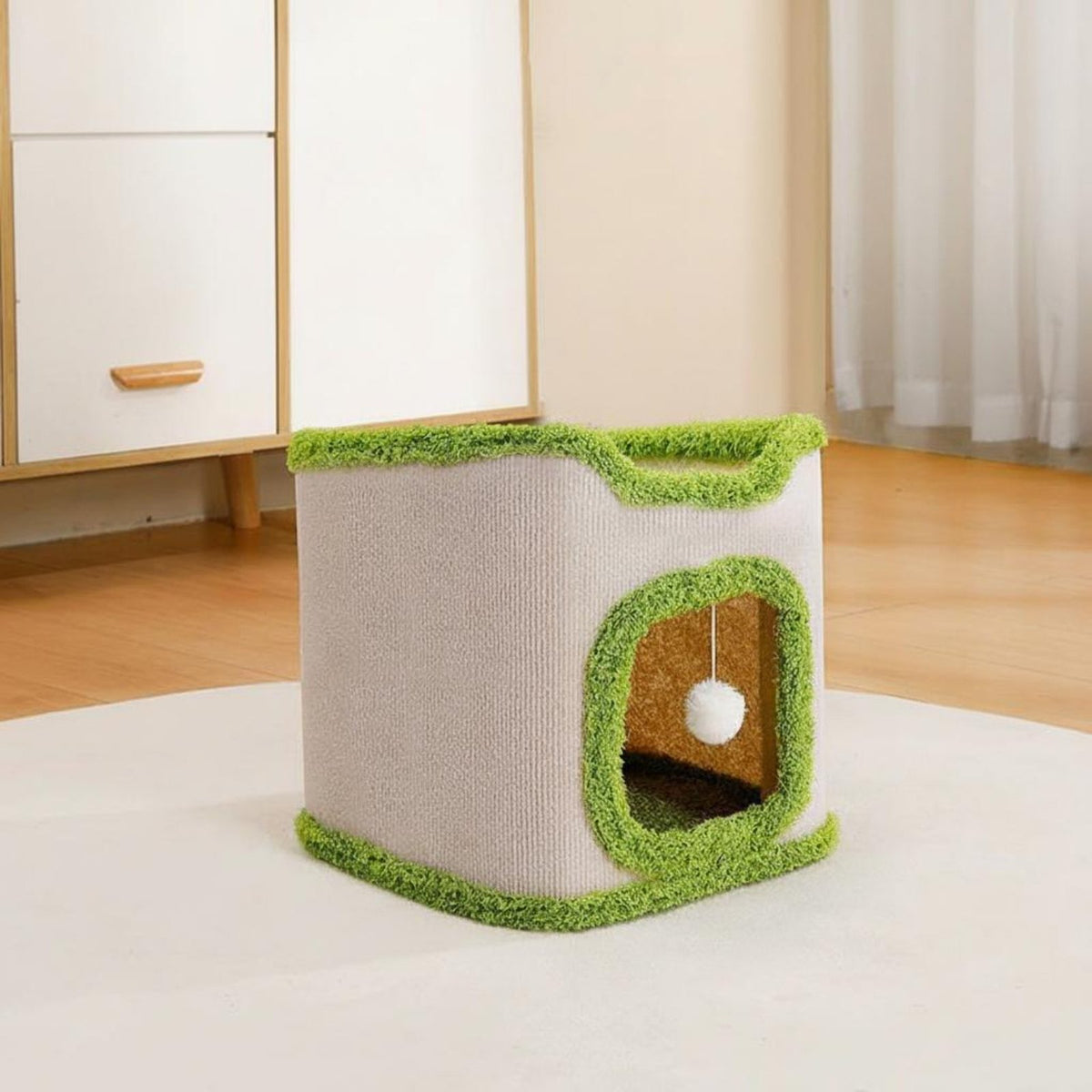 Cat Tree Condo with Sisal Post and Cozy House