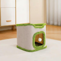 Cat Tree Condo with Sisal Post and Cozy House