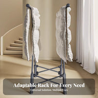 X-Frame Foldable Drying Rack Floor-Standing Accordion Drying Rack Space-Saving