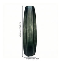 Faceted Vase Sculptural Textured Vase Translucent Flower Vessel for Decorators, Dining Table, Shelves