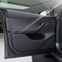 Wear-Resistant Car Door Anti-Kick Pad Custom Fit Suede Interior Protection Mat Easy to Clean Automotive Liner