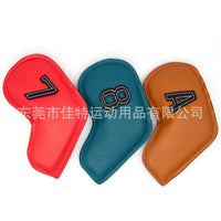 PU Golf Iron Headcover with Edge Stitching