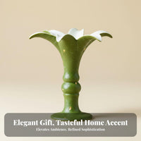 Vintage Aesthetic Chinese Design Holder Ideal Gift Gold Flecked Calyx Holder Multi-Purpose for Adults, Desktop, Bedroom, Office
