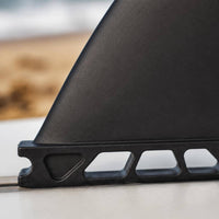 Black Surfboard Tail Fin Streamlined Nylon Fiberglass Fin Plastic Board Accessory