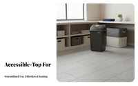 Large Capacity Garbage Can Sturdy PP Material Large Capacity Trash Can Heavy-Duty Garbage Bin for Homeowners, Outdoor, Kitchen, Public Areas