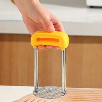 Multi-Purpose Potato Masher Easy to Clean Stainless Steel Food Press Ergonomic Handle Infant Meals Mill for Parents
