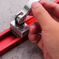 Double Anti-Rebound Adjustable Angle Cutting Guide Easy Setup Miter Gauge Wear Resistant Aluminum Alloy Miter Gauge for Workshop