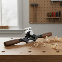 Ergonomic Wooden Handles Concave Bottom Hand Plane Adjustable Blade Depth Curved Sole Spokeshave Ductile Iron Body Wood Shaping Plane Long-Lasting for Carpenters, Woodworkers, DIY Enthusiasts, Workshop