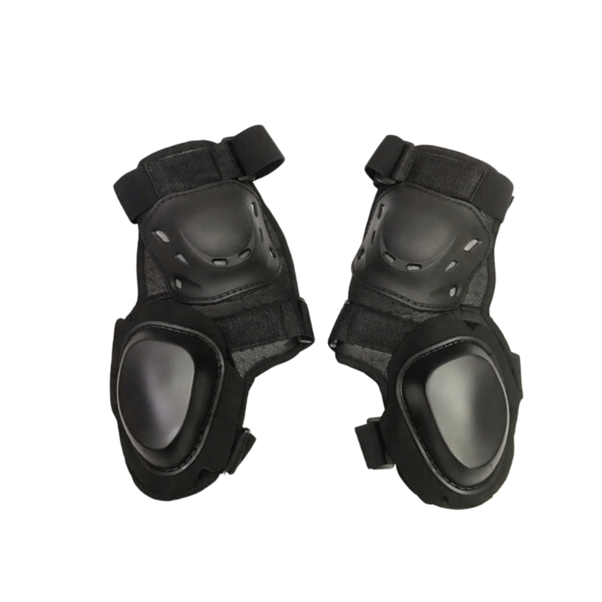 Adjustable Straps Motorcycle Knee Pads Contoured Hard Shell Knee Pads Vented Leg Guard Impact Protection