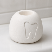 Diatomaceous Earth Toothbrush Holder for Bathroom Countertop, Absorbent and Quick-Drying