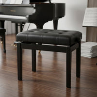 Padded Adjustable Piano Bench Wooden Piano Bench Sturdy Seat Ergonomic for Home Studio, Classroom