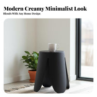 Stackable Petal Design Stool Long-Lasting Backless Seat Heavy-Duty Home Furnishing for Homeowners, Adults, Dining Room, Bedroom, Entryway