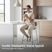 Retro Design utilitarian supportrest Stool Minimalist & design Lowspine support High Stool Sturdy Frame Bar Chair Built-in Footrest for homeowners, Business Owners, Interior Designers, Restaurant, Counter, Kitchen, Patio