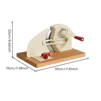 Even Slices Hand Crank Bread Cutter Easy to Use Manual Bread Cutter Stainless Steel Blade for Bakery, Cafe