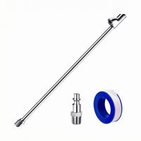 Air Inflation Rod Copper Zinc Alloy Quick-Couple Inflation Rod Quick Coupler Plug Set Electroplated Tire Inflator Angled Head