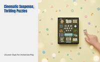 Kids Logic Tabletop Game, Brain Training Puzzle Toy, Immersive Reasoning Book Set for Ages 6-14