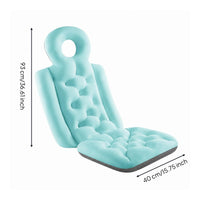 Skin-Friendly Material Full Body Bath Pillow Single-Piece Design Full Body Bath Mat Thick Padding Bathtub Backrest Cushion Quick Drying for Adults