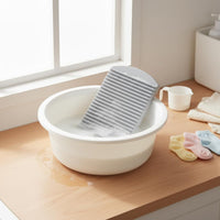 2-in-1 Washboard Basin Multi-Functional Washboard Wash Basin Space-Saving Laundry Scrub Tub for Parents