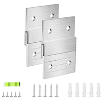 Z Clip Hanger Heavy Duty Z-Shaped Bracket Hanger Mounting Bracket with Screws Easy to Install Hanging Hardware Sturdy for DIYers
